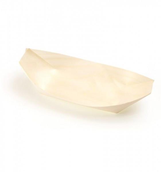 Sier Holzboot (Fingerfood-Schalen, 7.7 x 14 cm, 100 Stück)