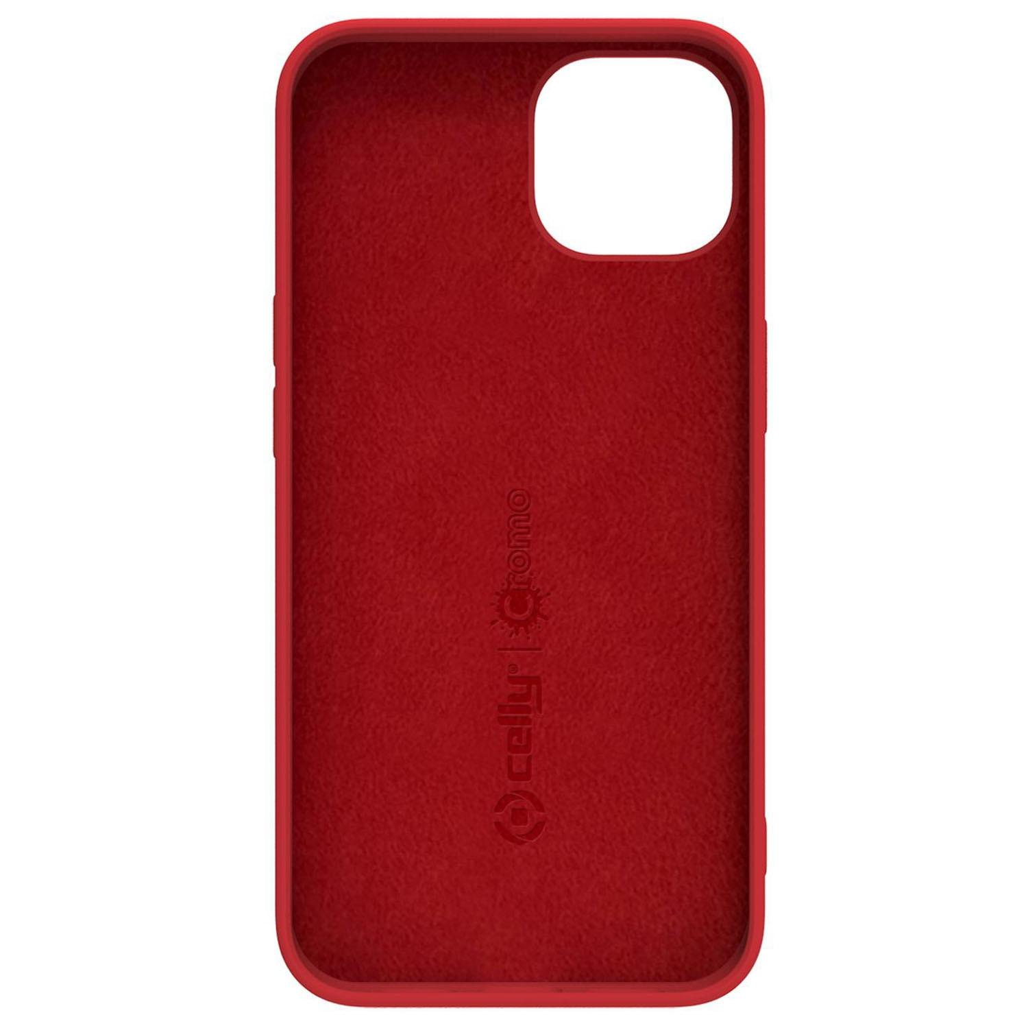 Celly Cromo Soft Gummihülle iPhone 14 Rot
