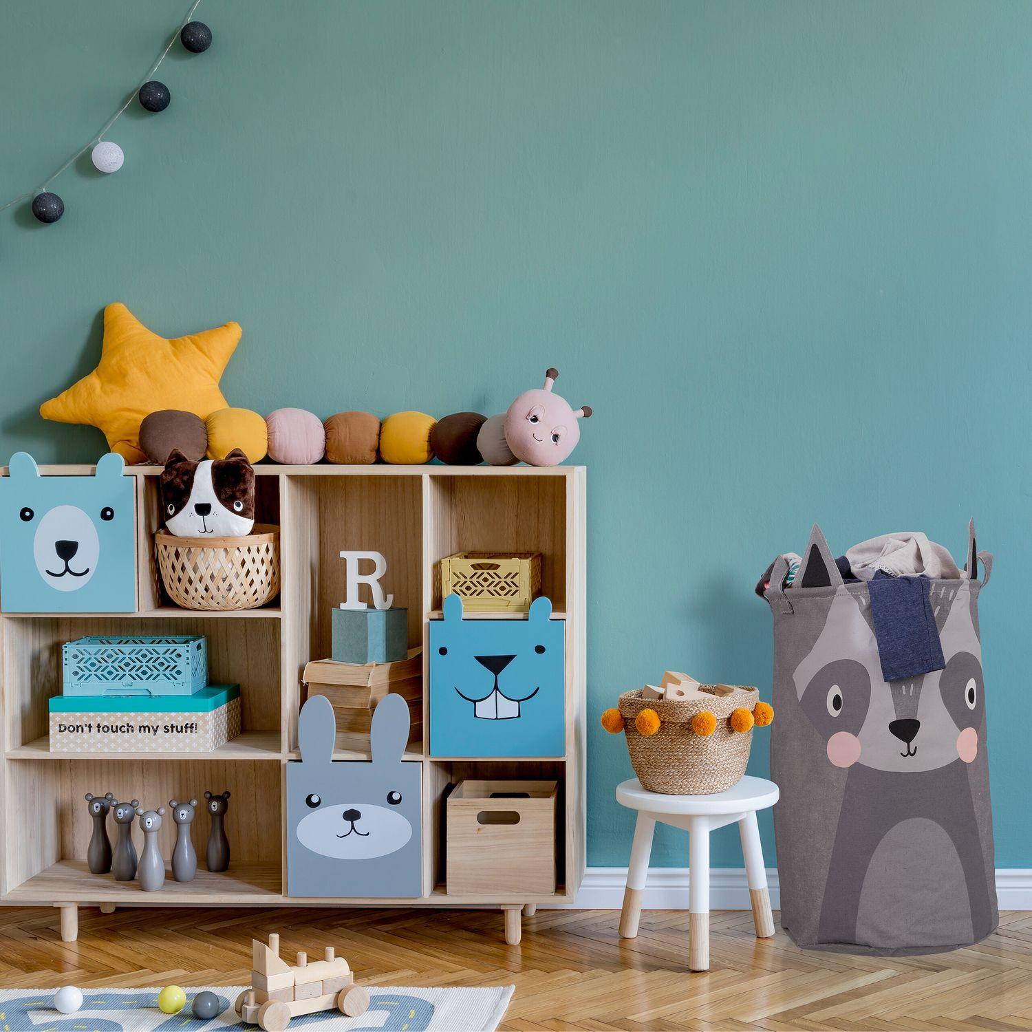 B2X Aufbewahrungskorb für Kinder mit Waschbärmotiv