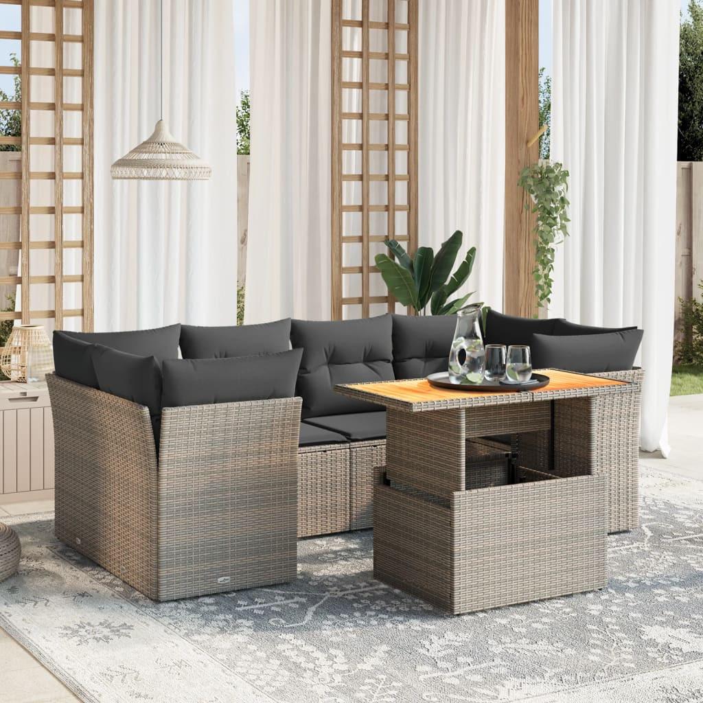 VidaXL Garten sofagarnitur poly-rattan