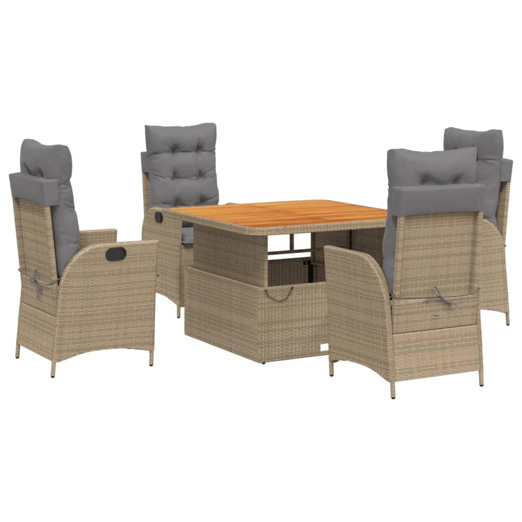 VidaXL Garten essgruppe poly-rattan