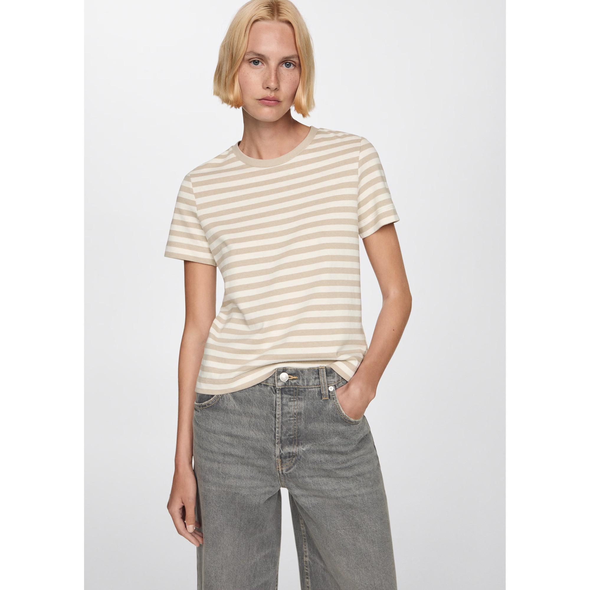 MANGO RAYAC Gestreiftes T-Shirt