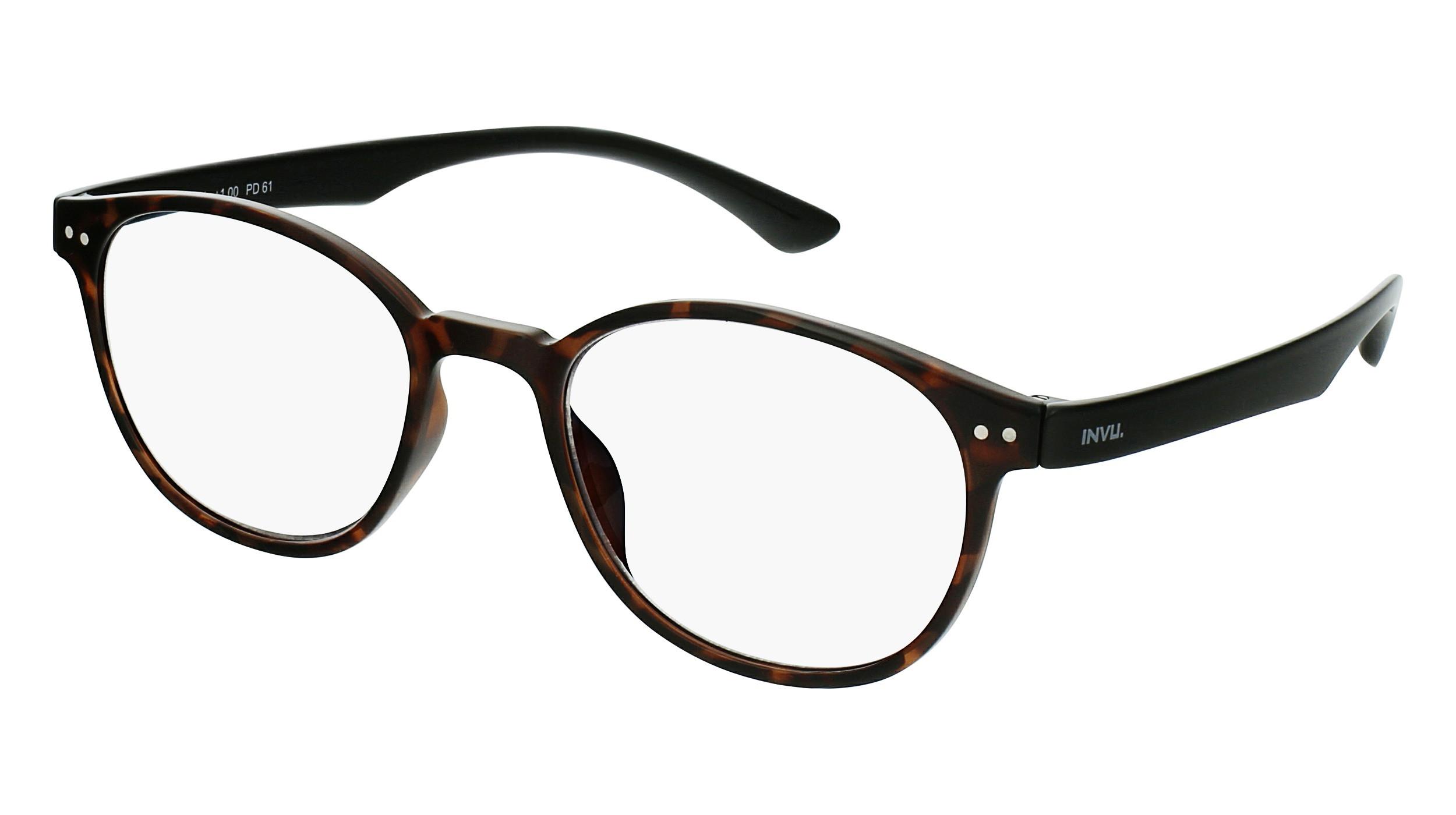 INVU Lesebrille mit Blaulichtfilter-Gläsern mit Etui