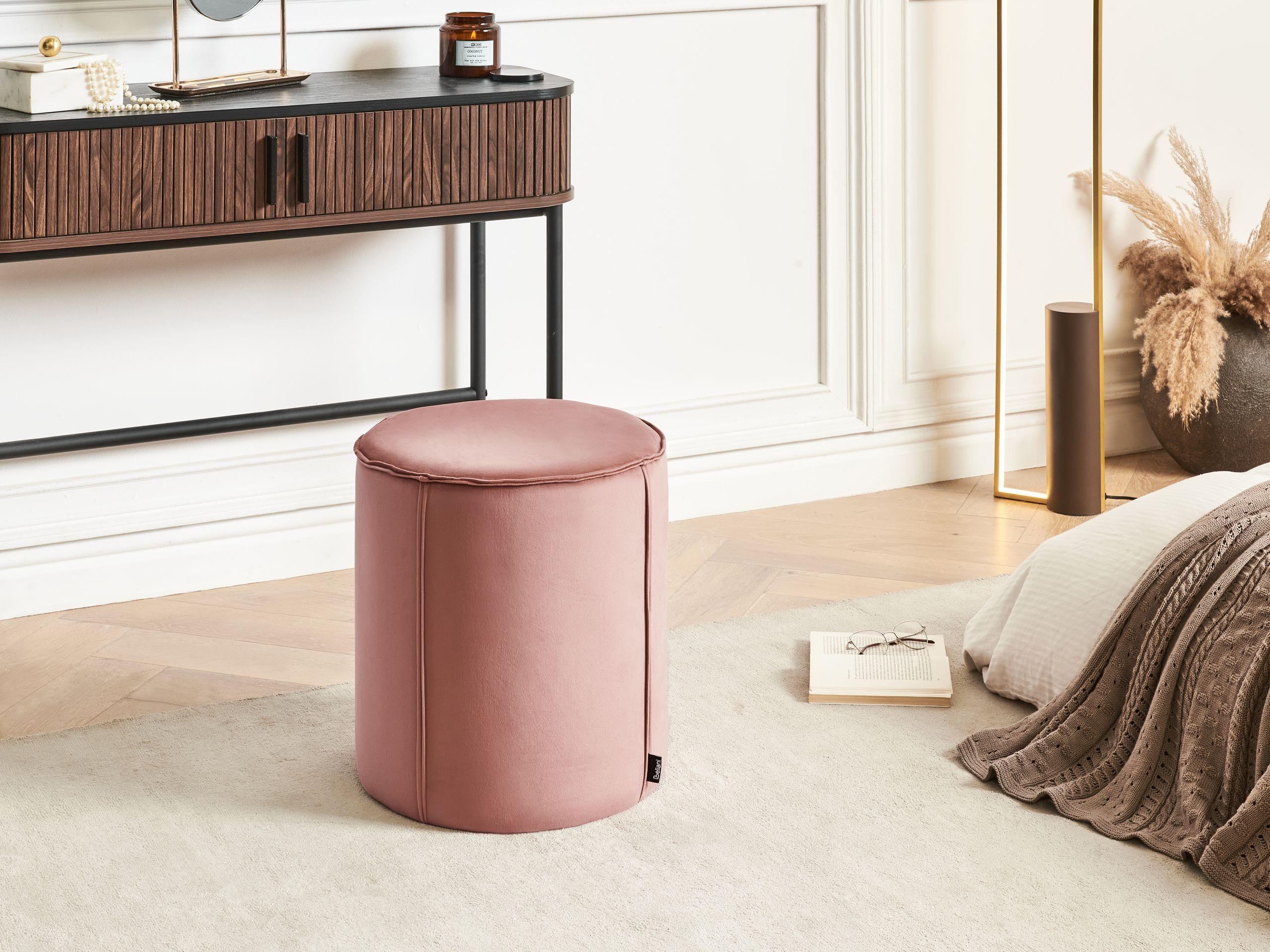 Beliani Pouf aus Samtstoff Modern SEDONA