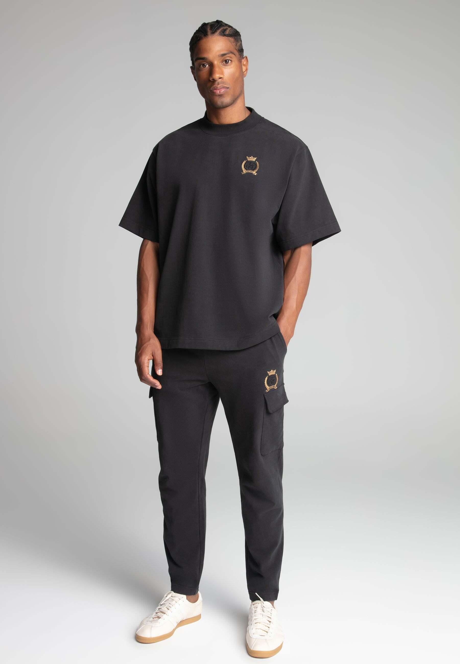 Sik Silk Crest Cargo Joggers Slim Fit