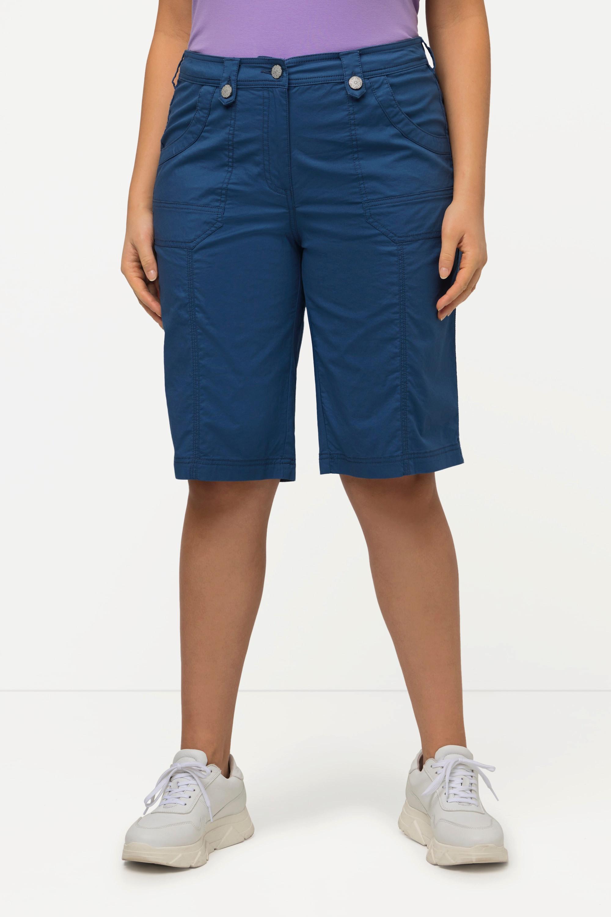 Ulla Popken Cargo-Bermuda, Komfortbund, 4-Pocket-Schnitt