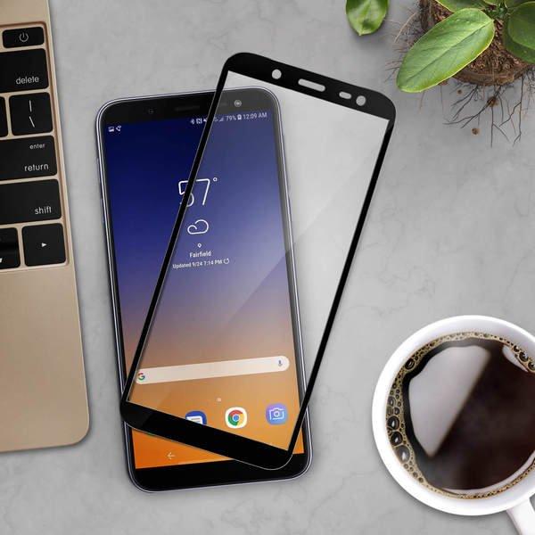 Avizar Panzerglas Folie Galaxy J6 Schwarz