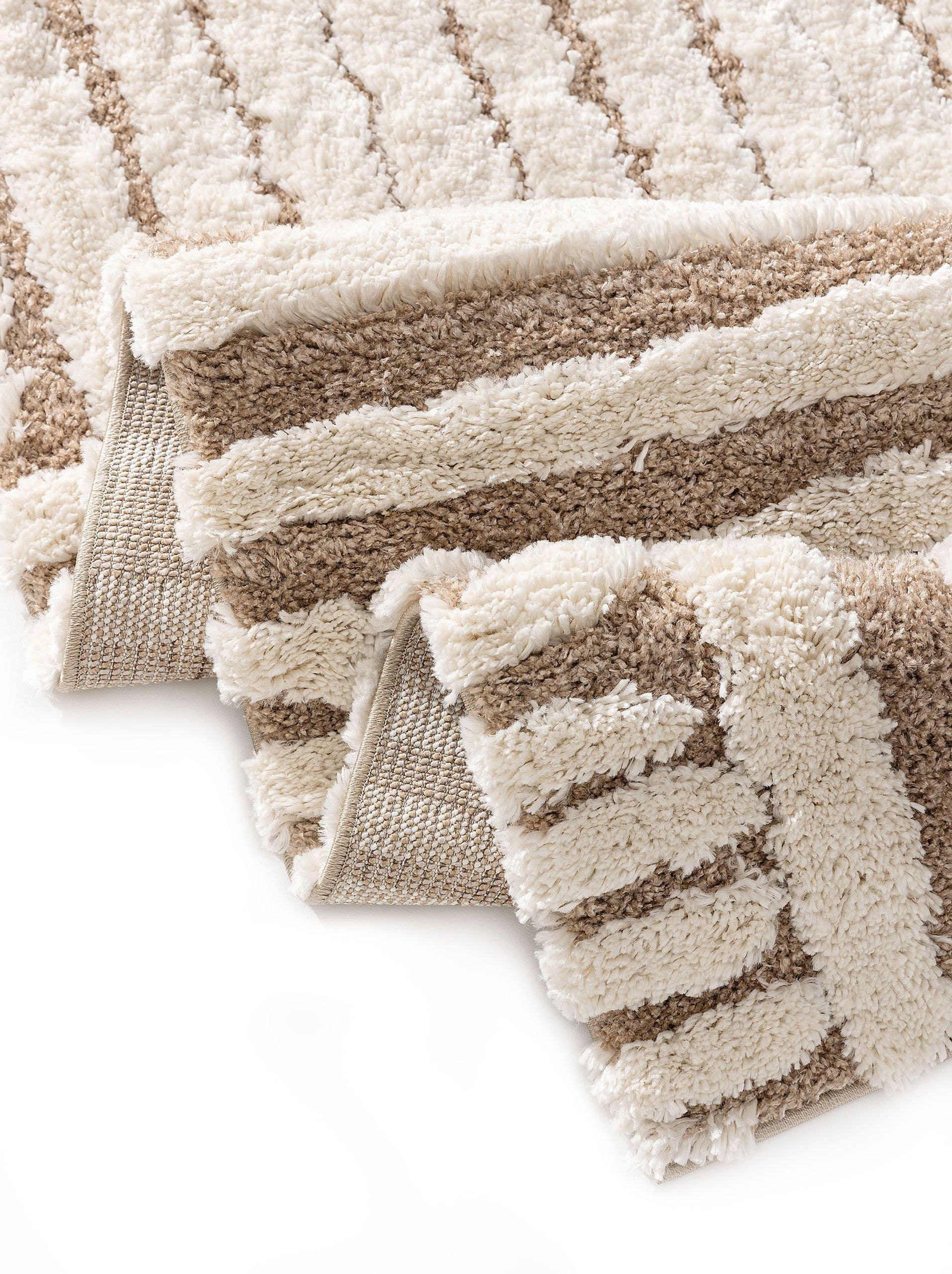 Benuta Hochflorteppich Tibo CreamBeige