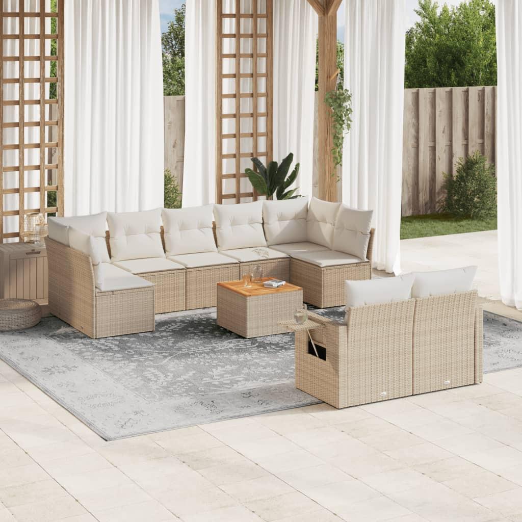 VidaXL Garten sofagarnitur poly-rattan