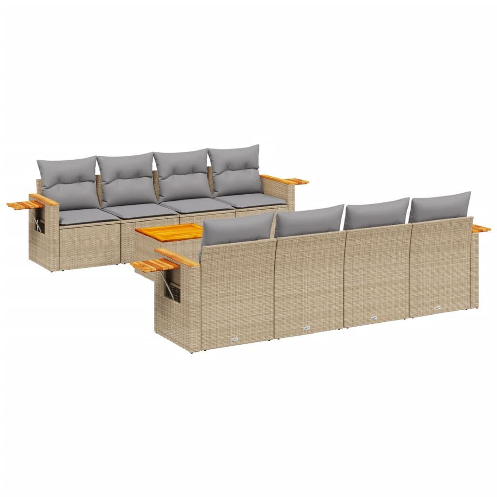 VidaXL Garten sofagarnitur poly-rattan
