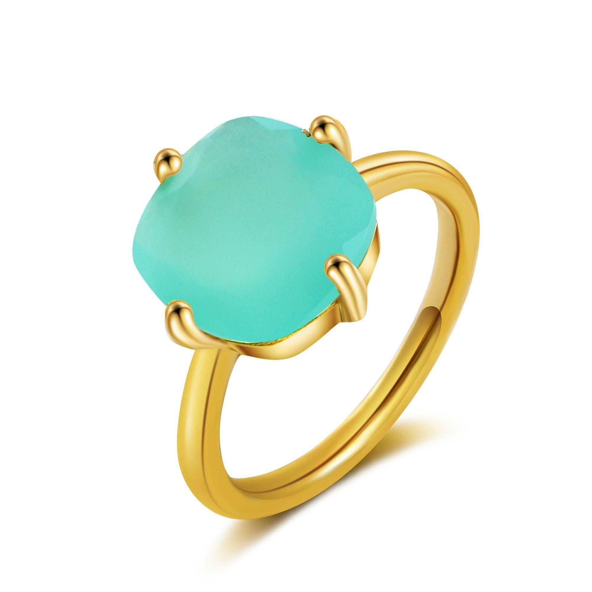 AILORIA ÉGLANTINE Ring Aqua Chalcedon
