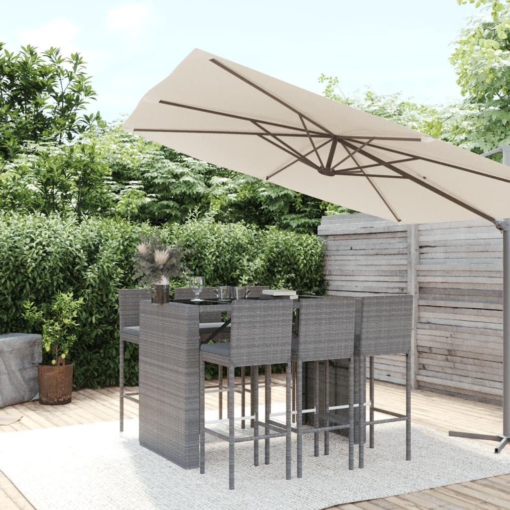 VidaXL Gartenbar set poly-rattan