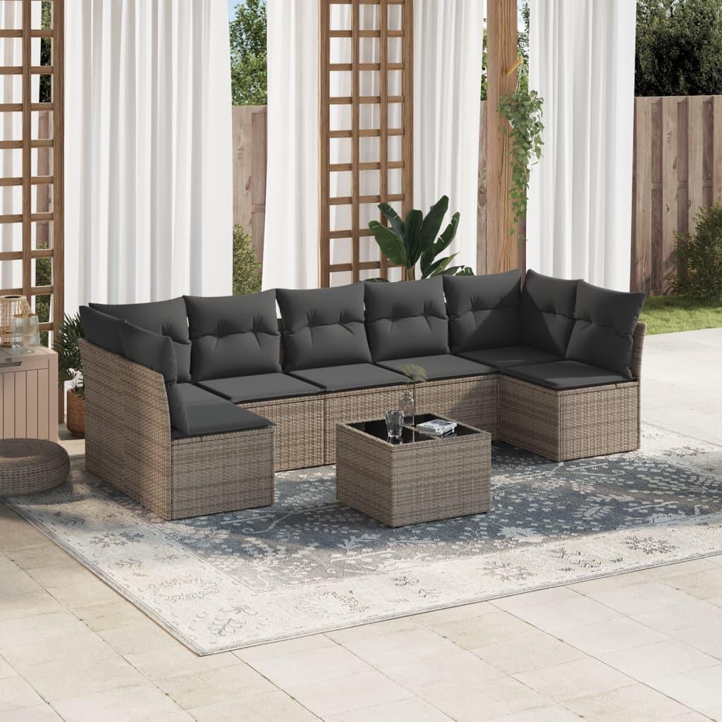 VidaXL Garten sofagarnitur poly-rattan