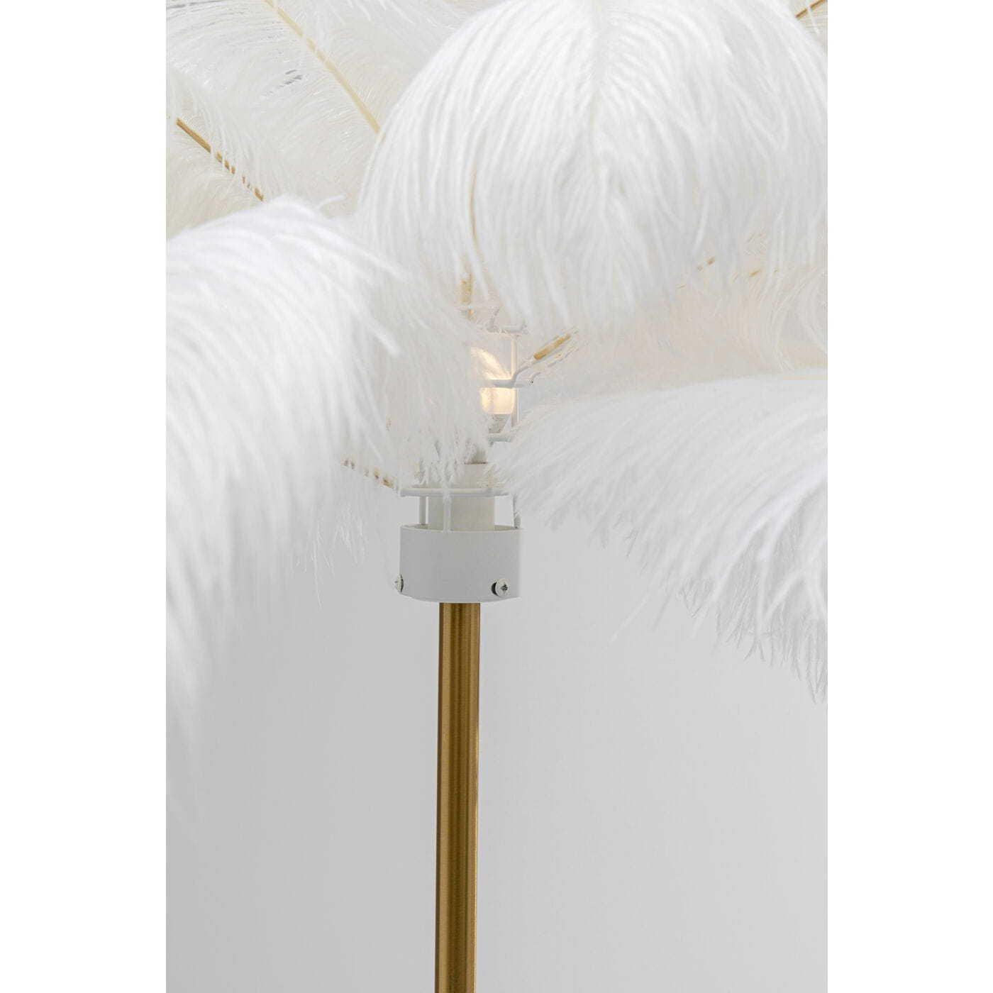 KARE Design Stehleuchte Feather Palm weiss Höhe 165