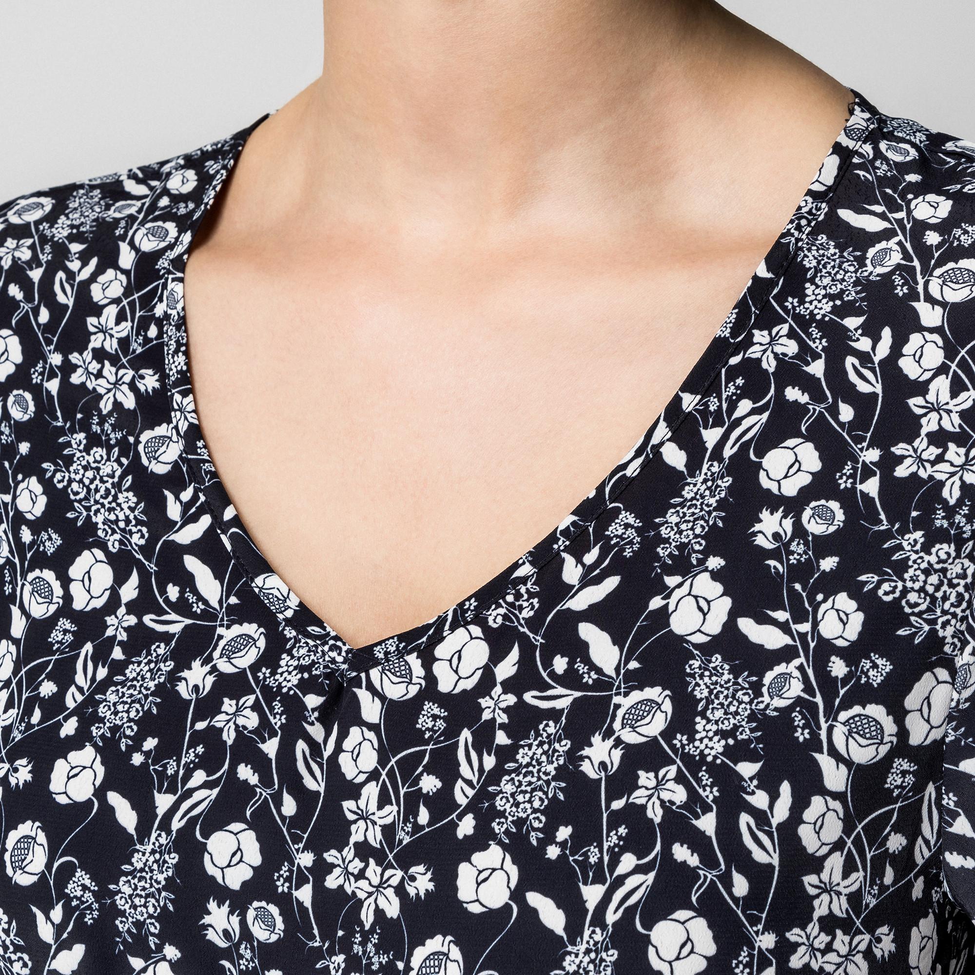 Manor Woman Minikleid mit floralem All-Over-Print