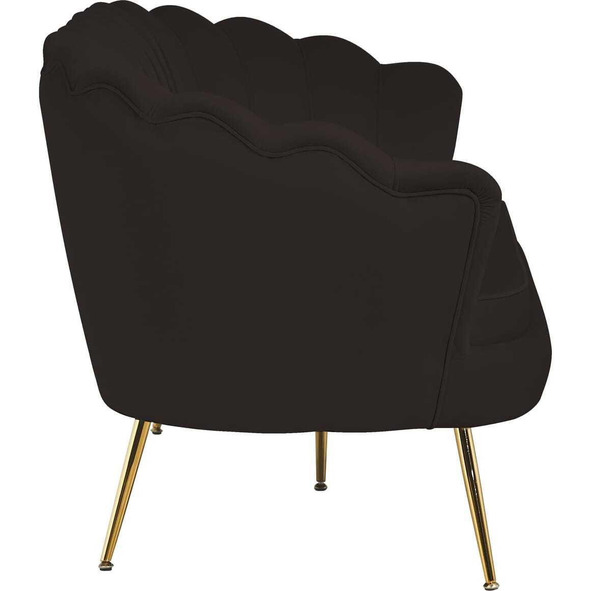 mutoni Muschelsofa 3-Sitzer Samt