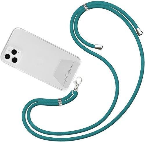 Just green Universell abnehmbarer Schultergurt Just green recycelbar Blue Green Lagoon