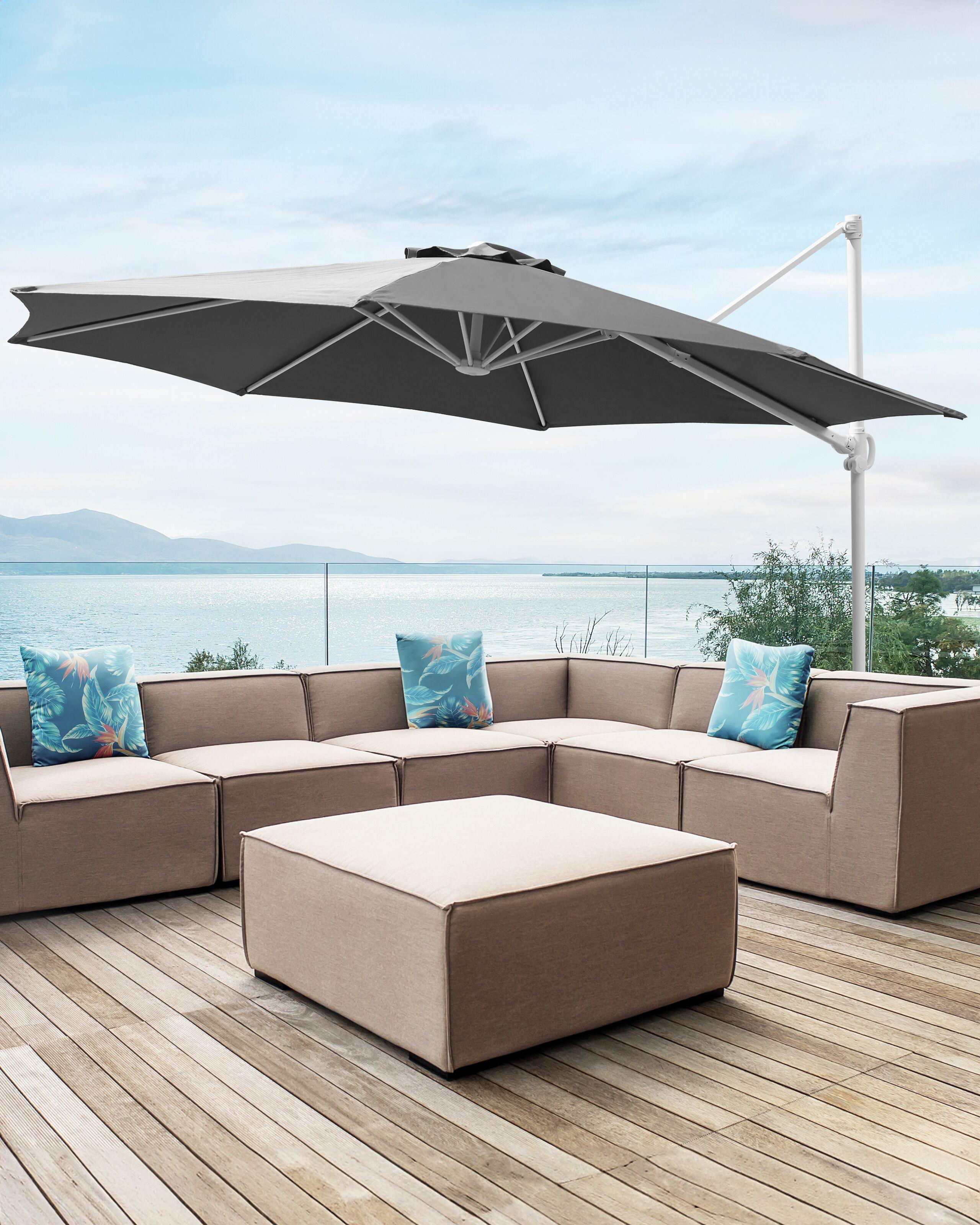 Beliani Ampelschirm aus Polyester SAVONA II