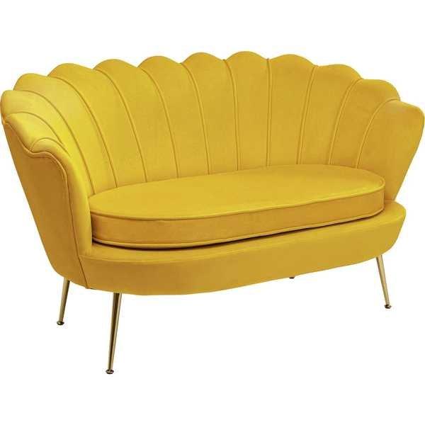 KARE Design Sofa Water Lily 2-Sitzer gelb 132