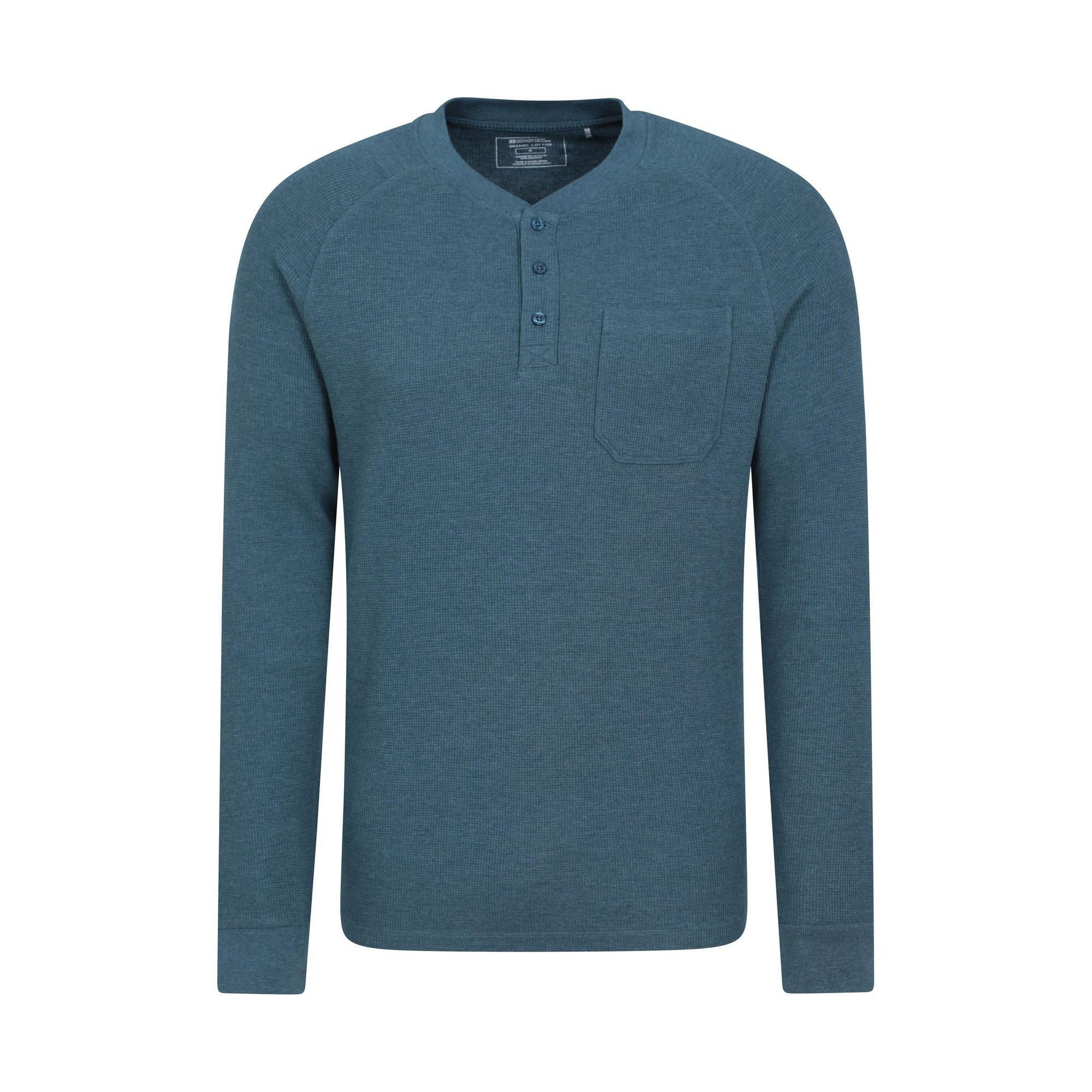 Mountain Warehouse Selby Henley Kragen Langarm T-Shirt