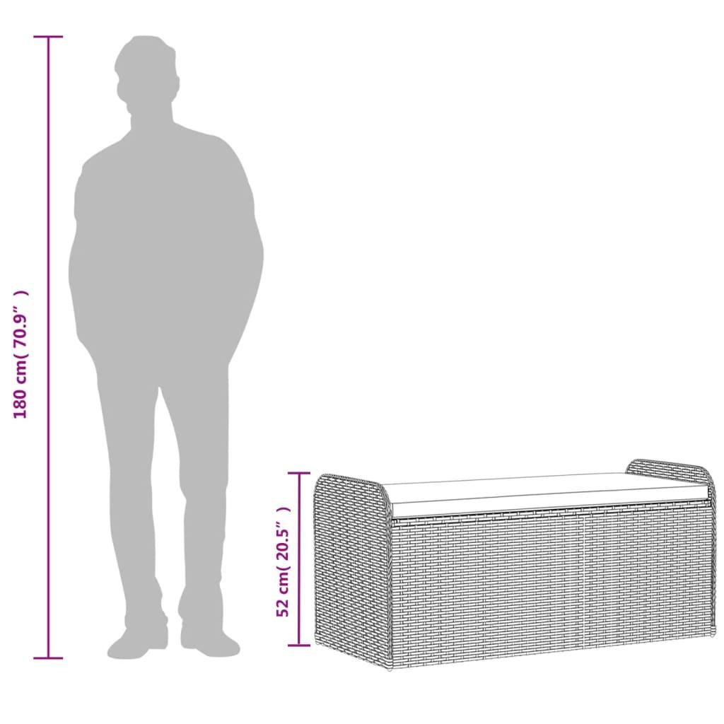 VidaXL Bank poly-rattan