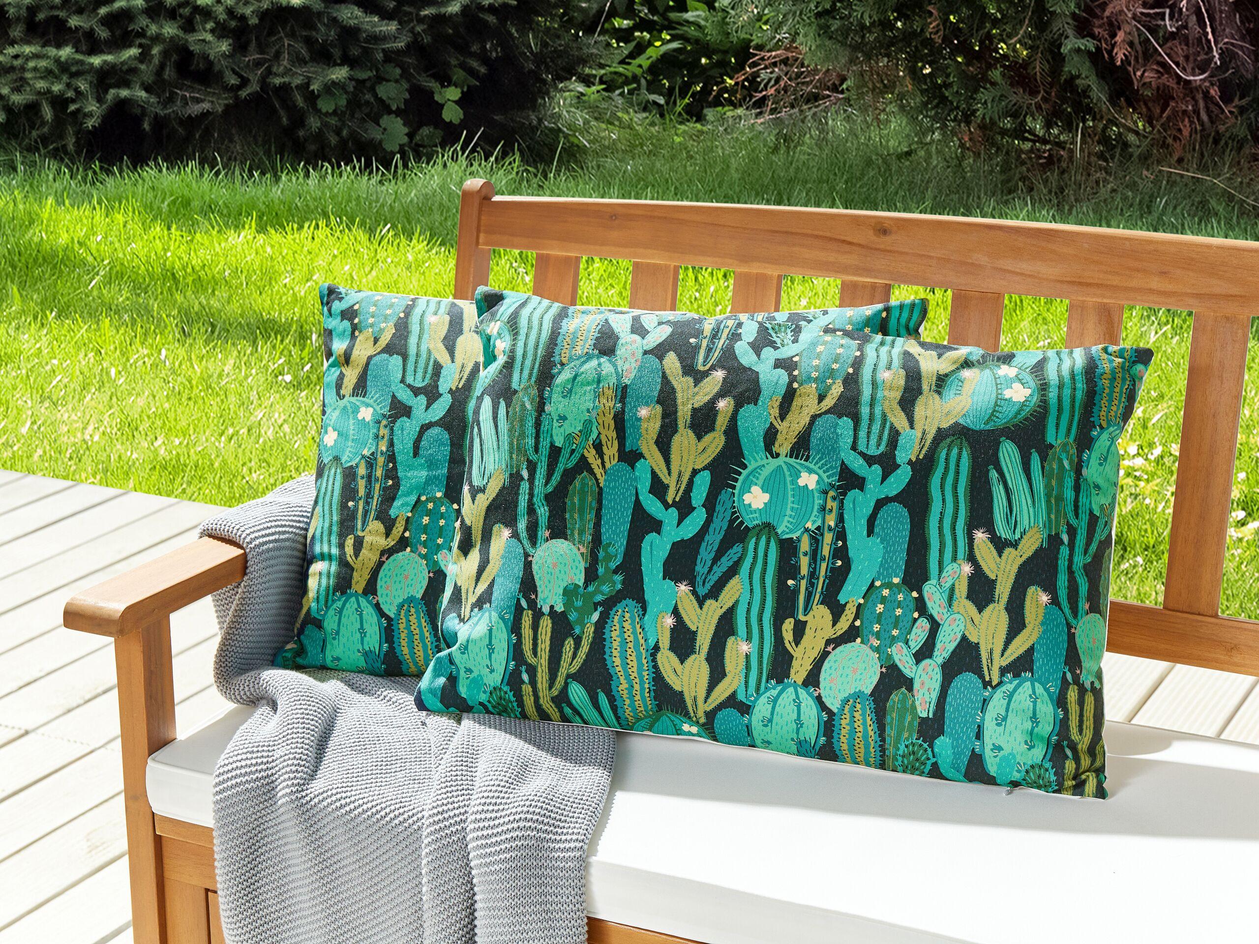 Beliani Gartenkissen 2er Set aus Polyester Modern BUSSANA
