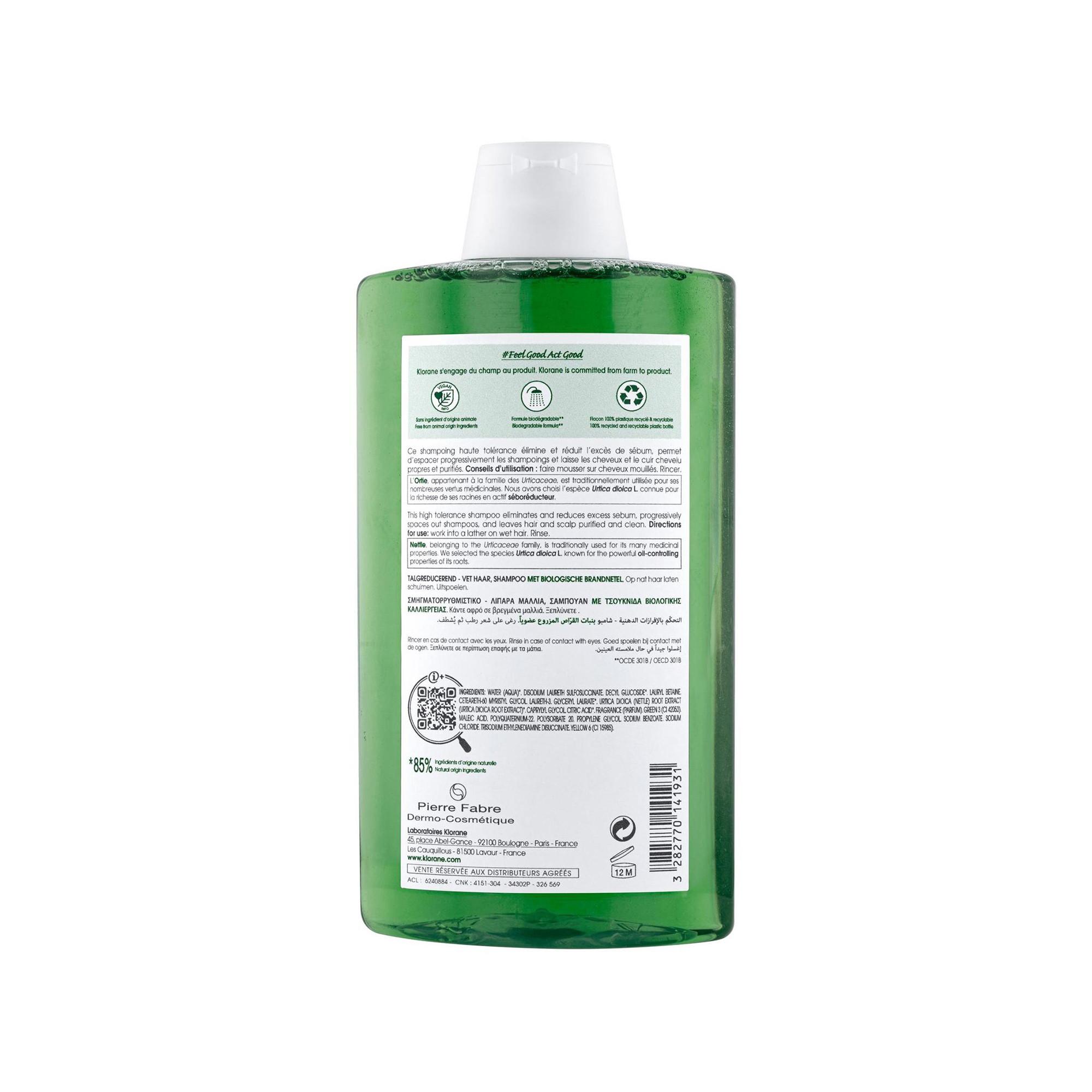 KLORANE BIO-Brennnessel Talgregulierendes Shampoo