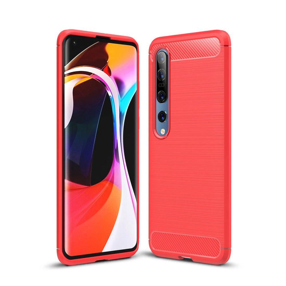 Cover-Discount Xiaomi Mi 10 / 10 Pro - Metall Carbon Look Gummi Hülle