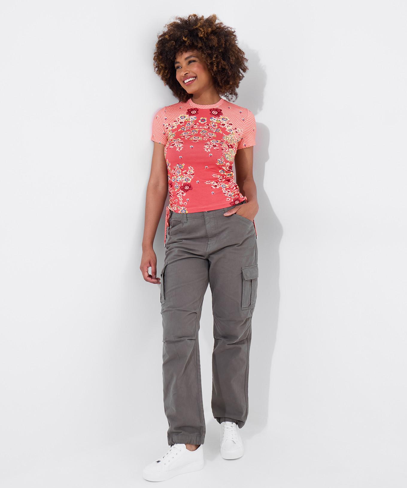 Joe Browns Rüschen Jersey Top mit Blumendruck