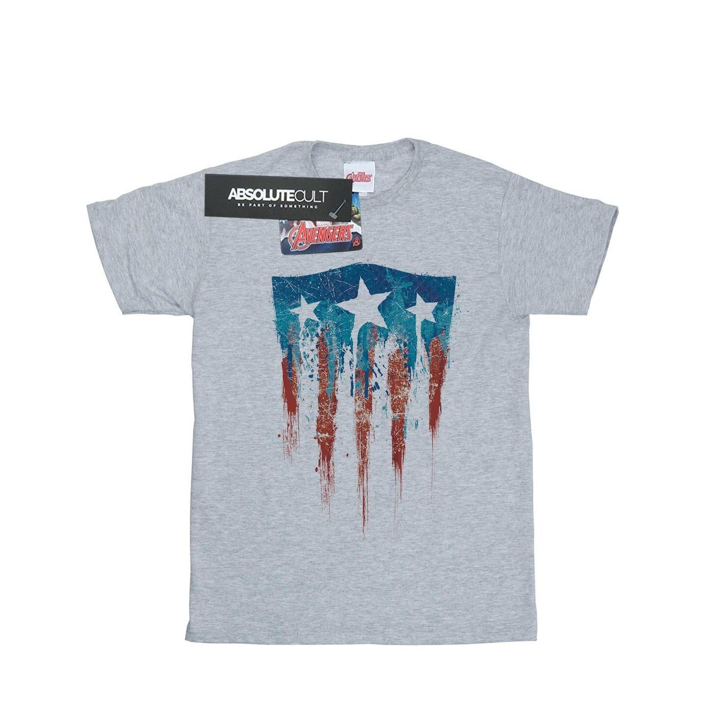 MARVEL Avengers Distressed Shield Regular Fit T-Shirt