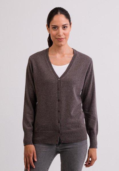 CASH-MERE.CH Kaschmir Cardigan V-Ausschnitt