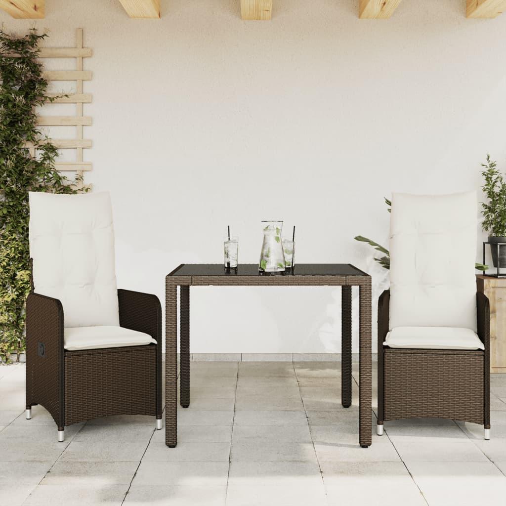 VidaXL Bistro set poly-rattan
