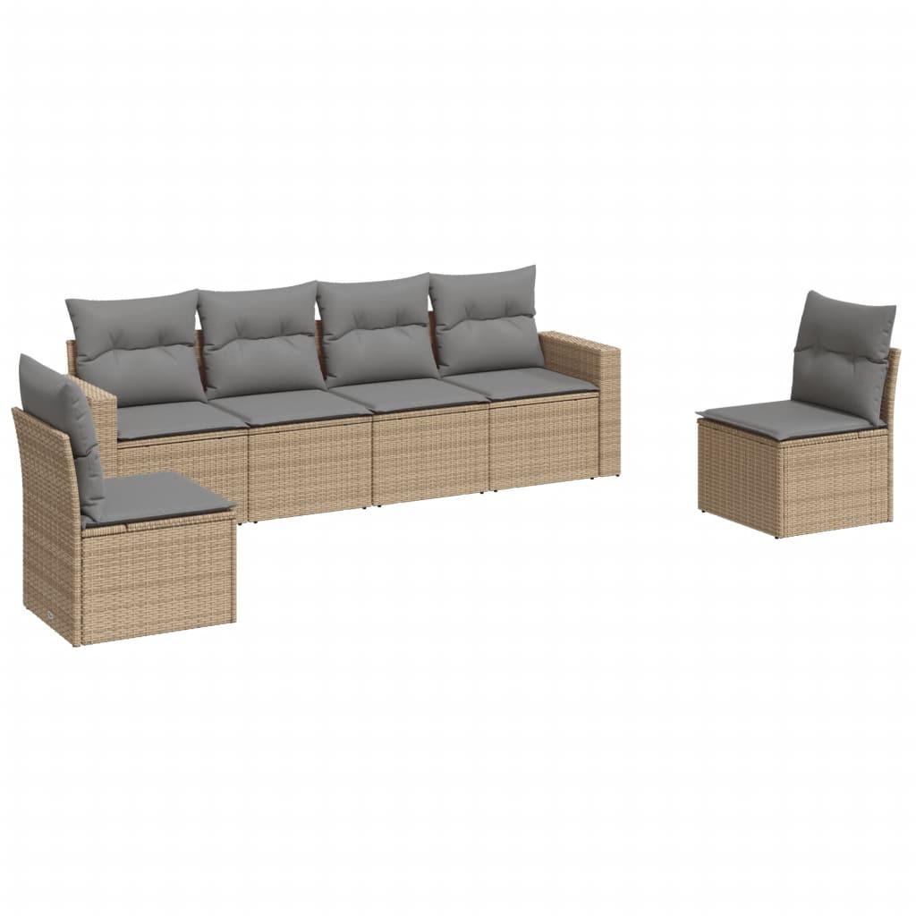 VidaXL Garten sofagarnitur poly-rattan
