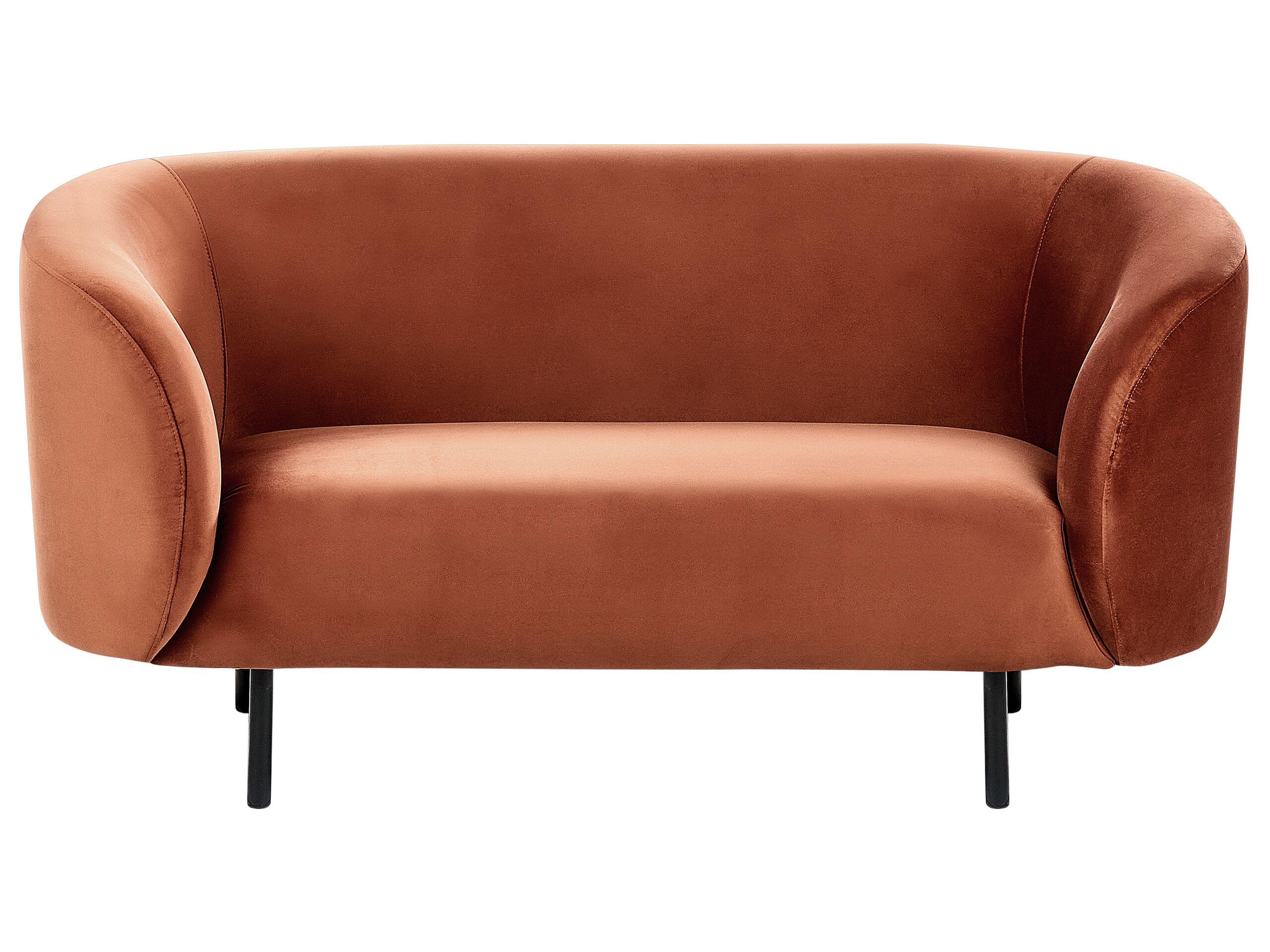 Beliani 2 Sitzer Sofa aus Samtstoff Klassisch LOEN
