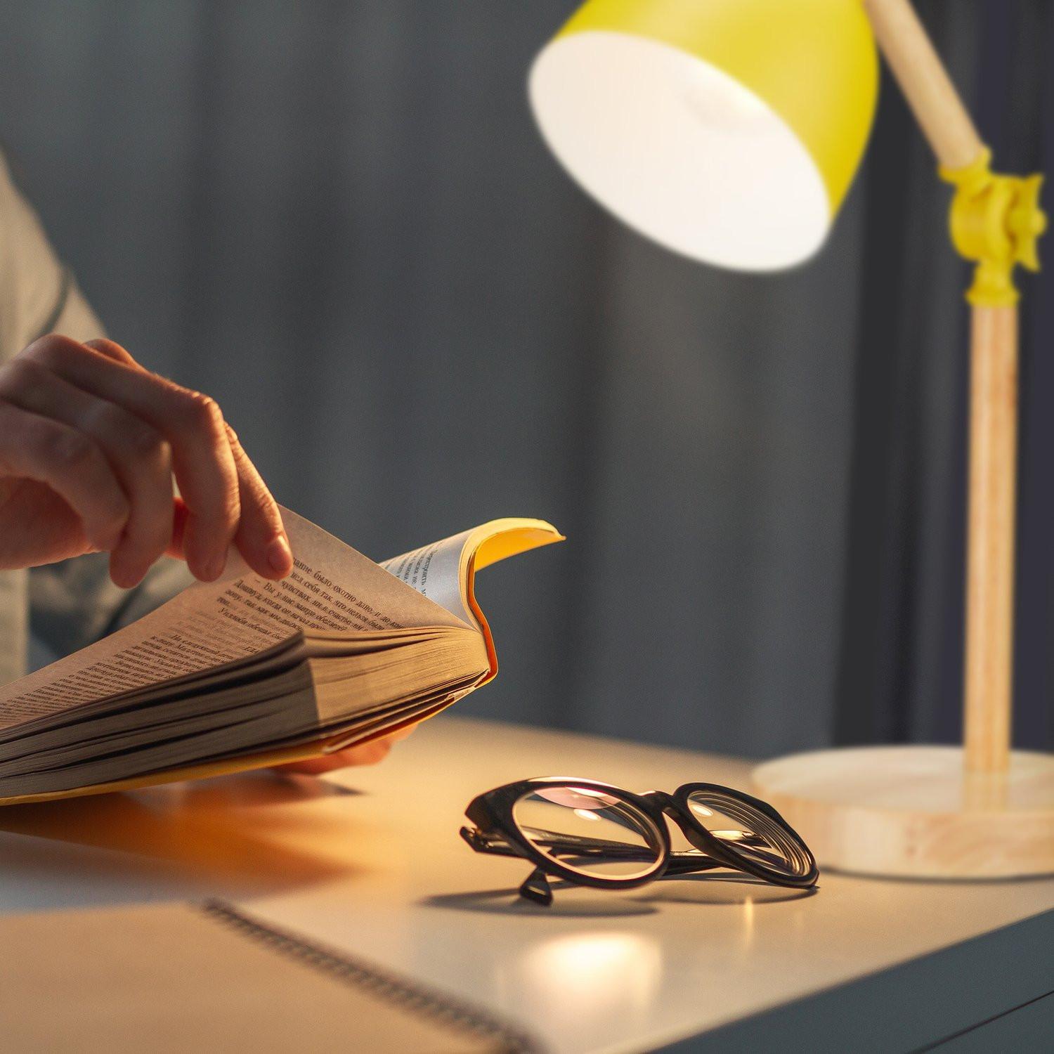 B2X Schreibtischlampe aus Holz