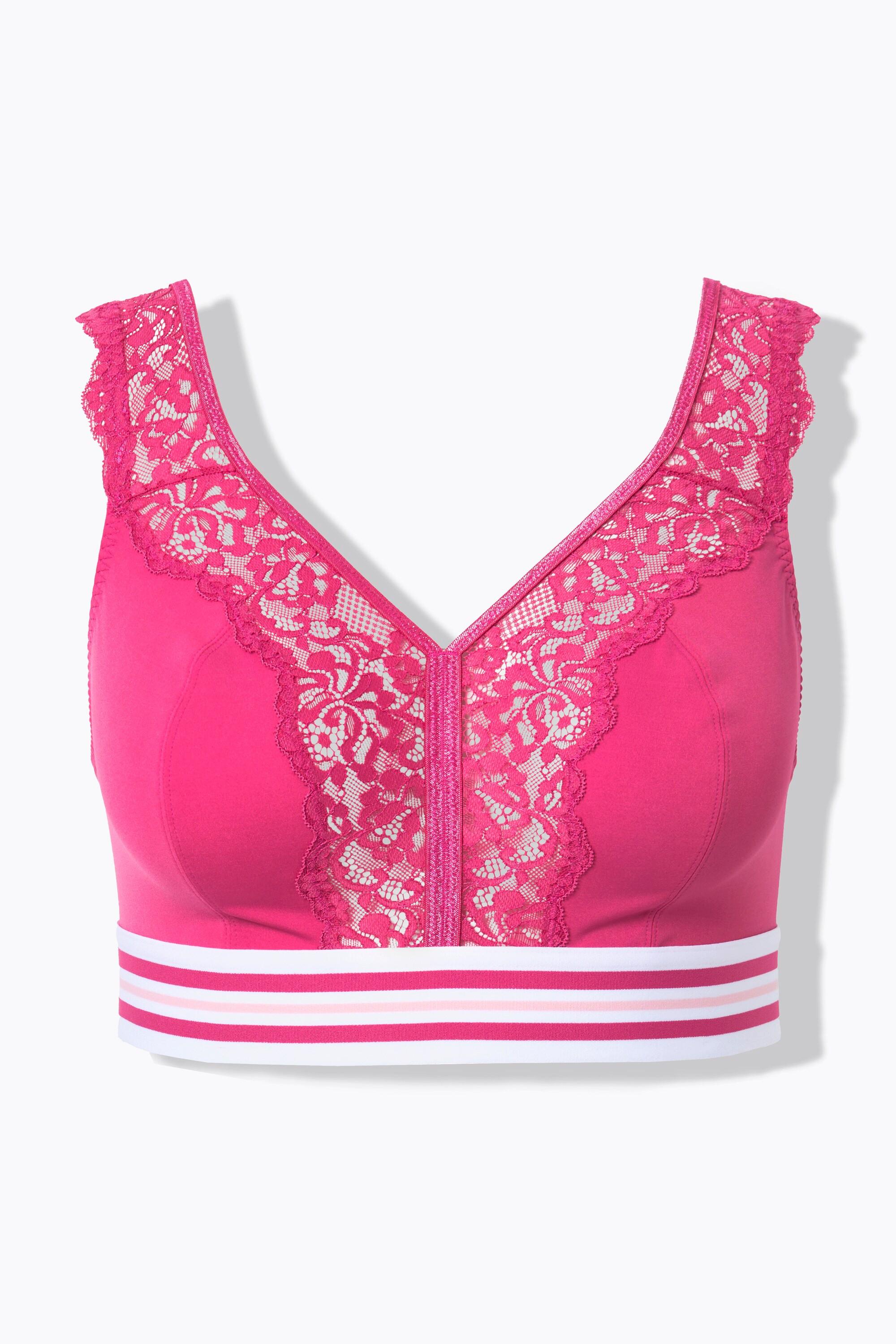 Ulla Popken Minimizer-Bralette, Spitze, ohne Bügel
