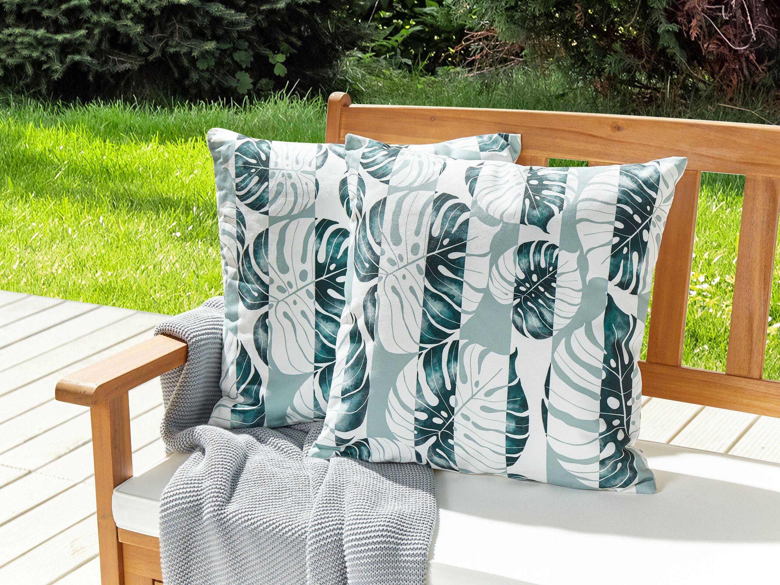 Beliani Gartenkissen 2er Set aus Polyester Modern TERMINI