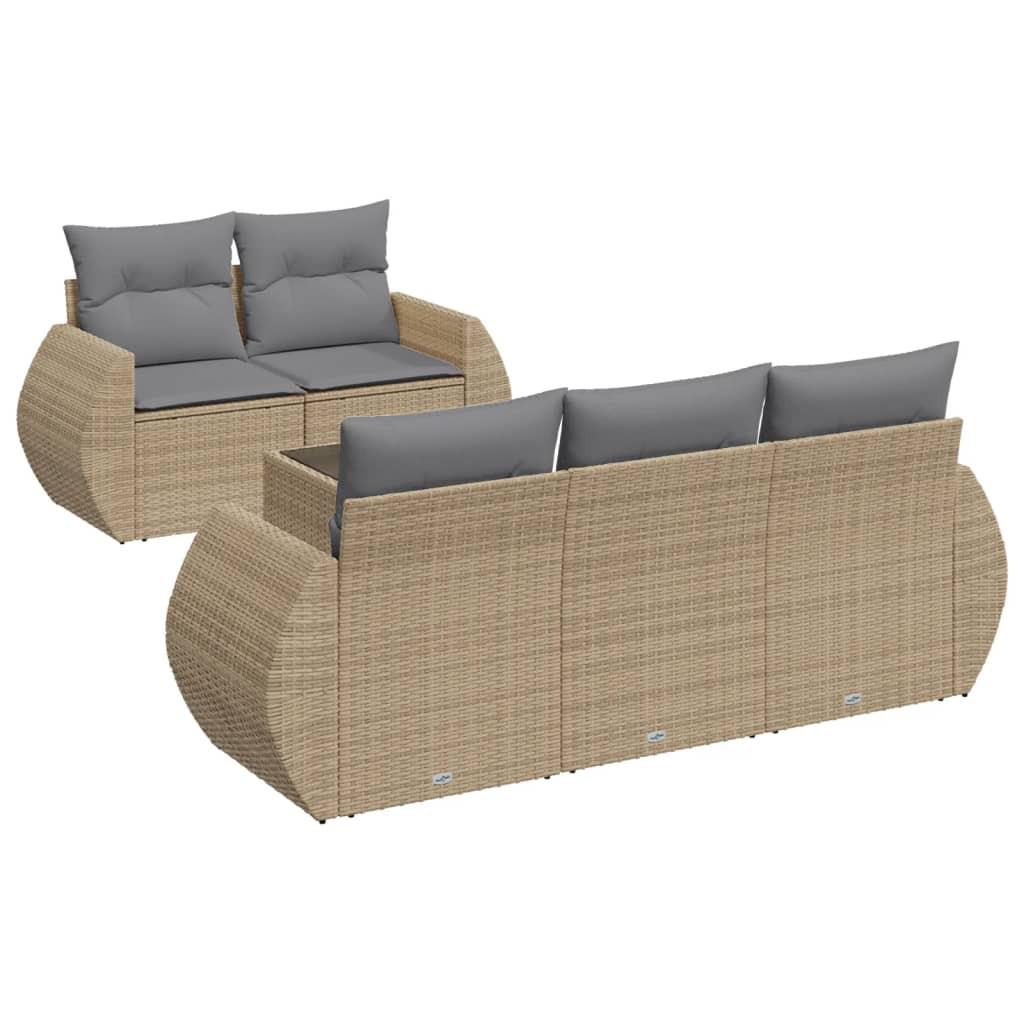 VidaXL Garten sofagarnitur poly-rattan