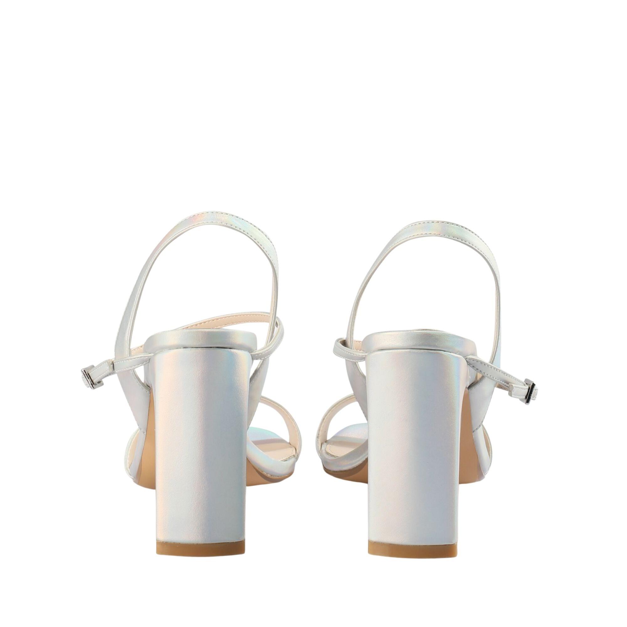 Buffalo sandalen mit veganem nappa-absatz jean neat