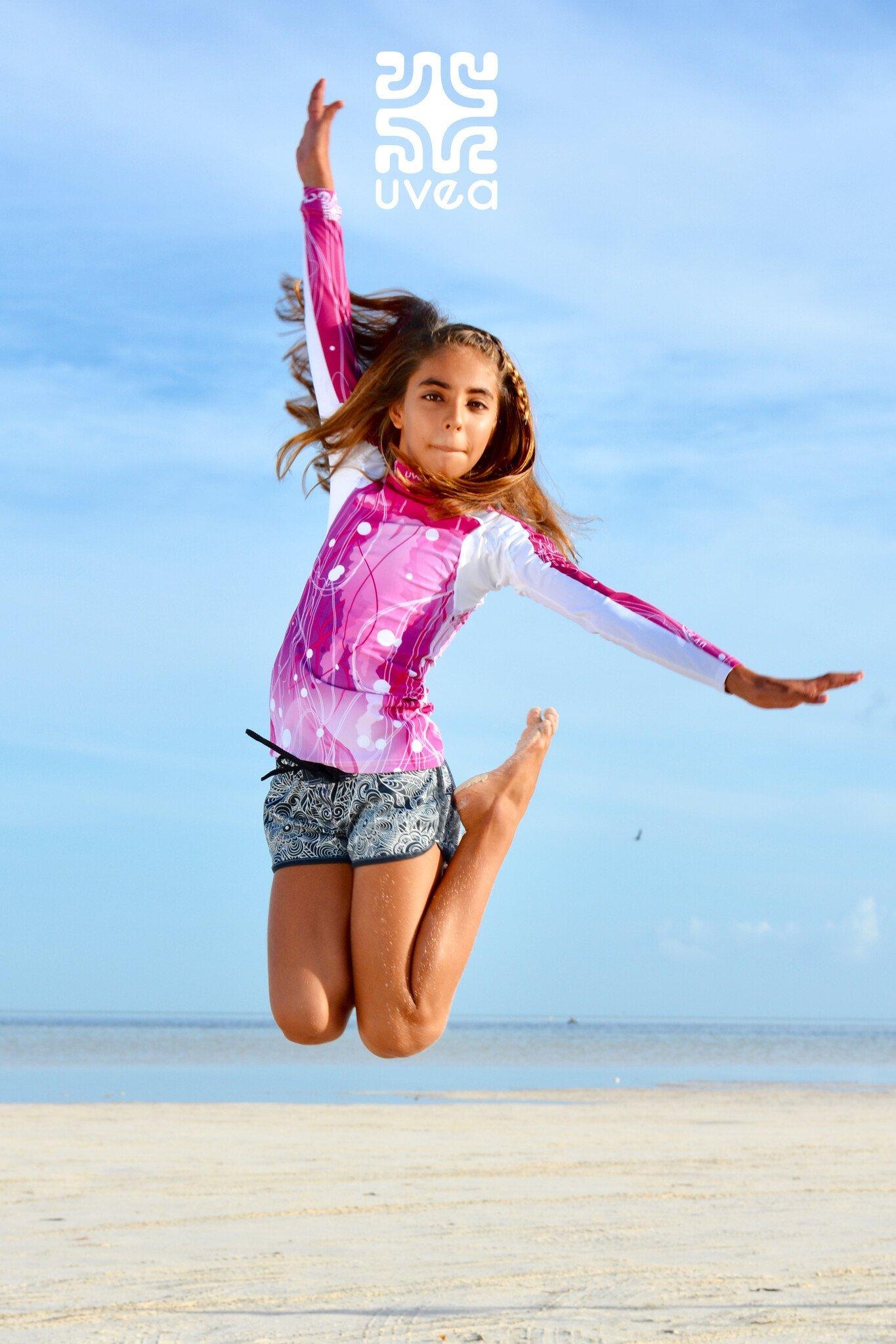 Uvea Kinder UPF 50+ Badeshorts Cairns tracy black