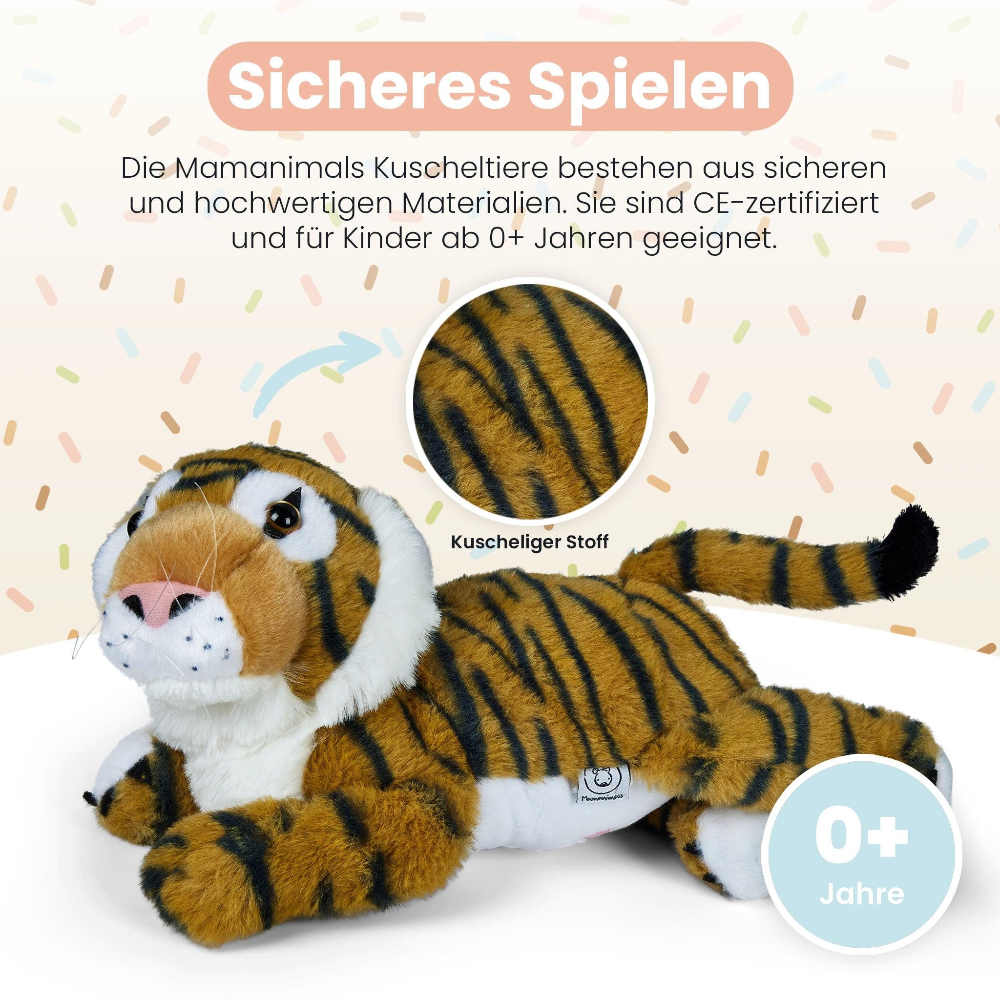 Mamanimals Mamanimals Plüschtier Set Mama Tiger und Babys, getigert