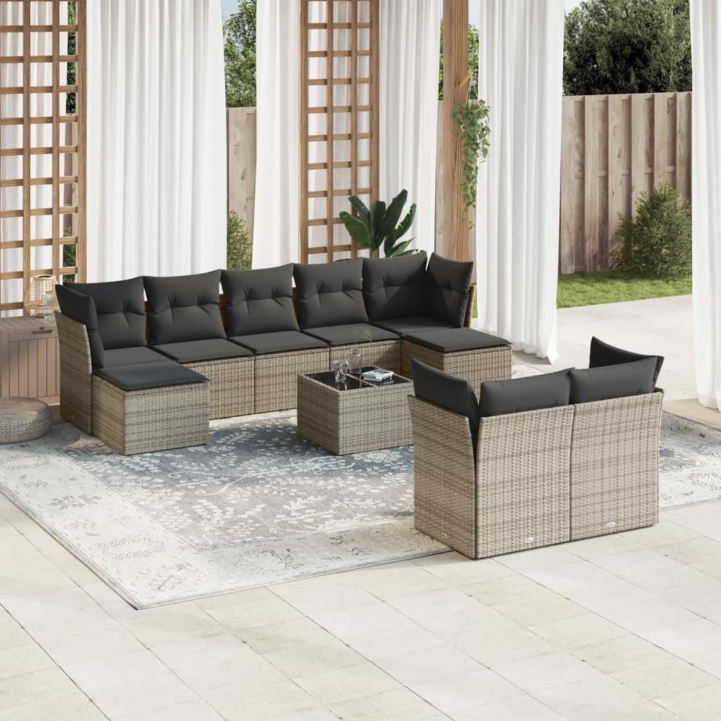 VidaXL Garten sofagarnitur poly-rattan