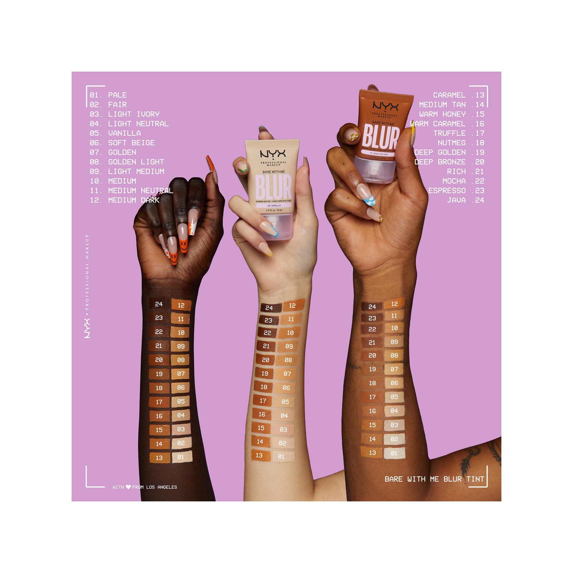 NYX-PROFESSIONAL-MAKEUP BARE WITH ME LT IVORY Bare With Me Blur Tint Foundation