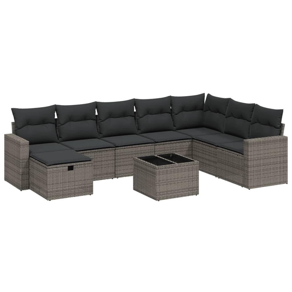 VidaXL Garten sofagarnitur poly-rattan