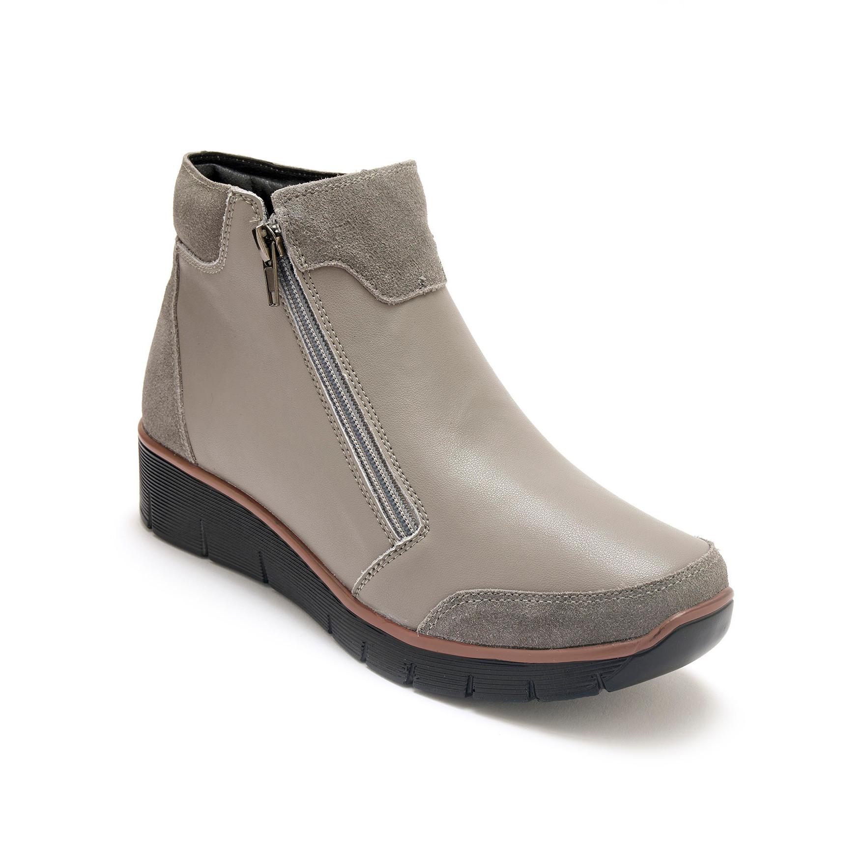 Pédiconfort damen wedge-stiefeletten mit reißverschluss