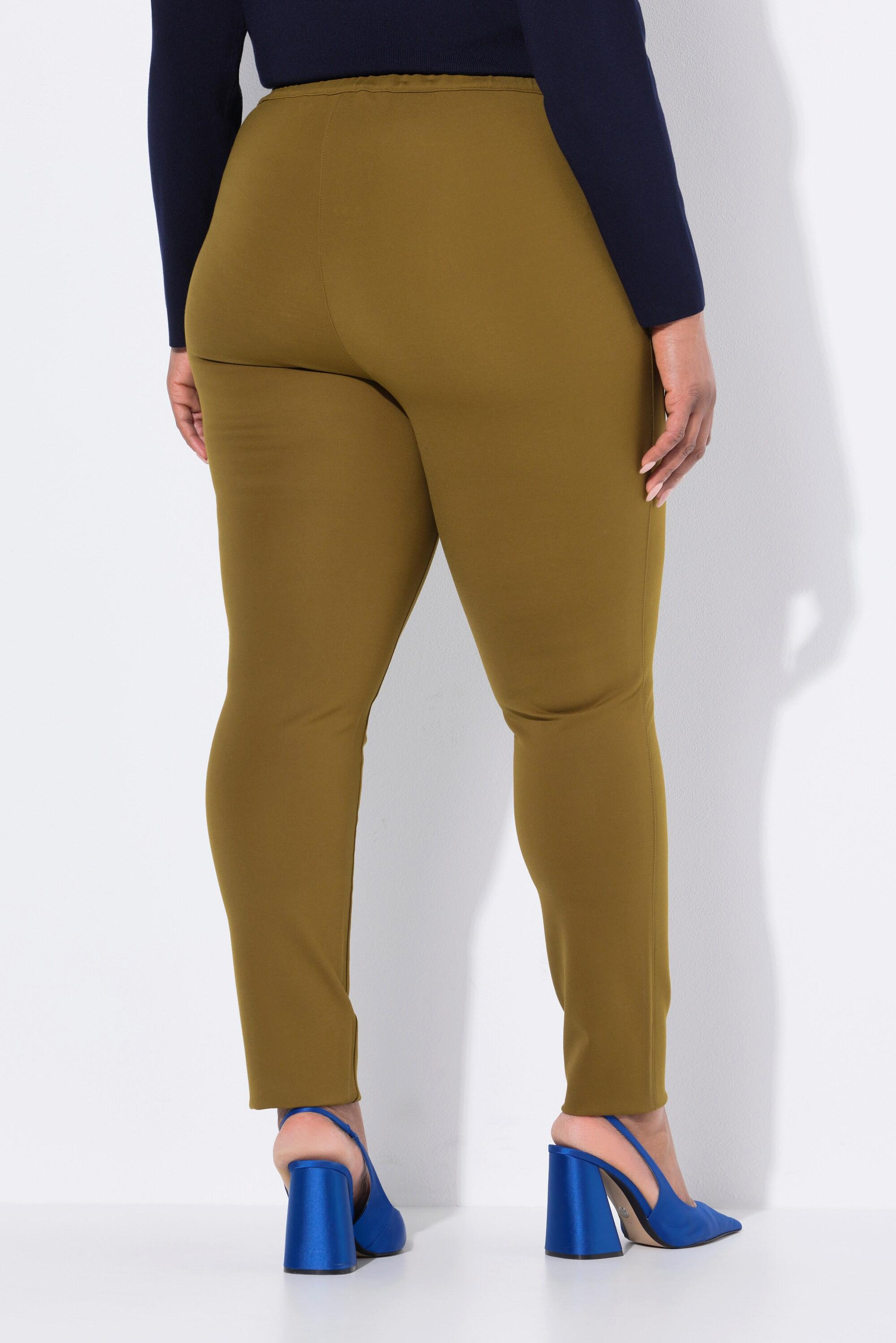 Ulla Popken Sienna Puntohose schmale Passform elastischer Bund