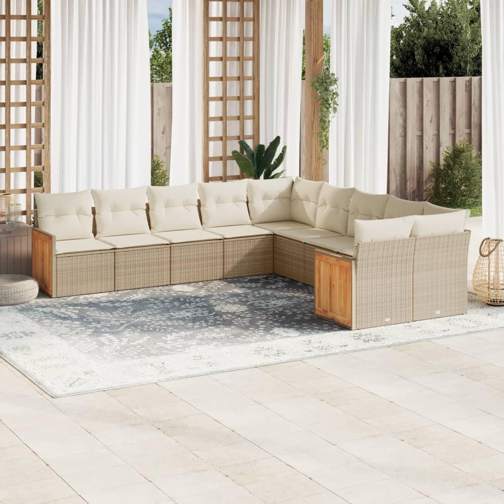VidaXL Garten sofagarnitur poly-rattan