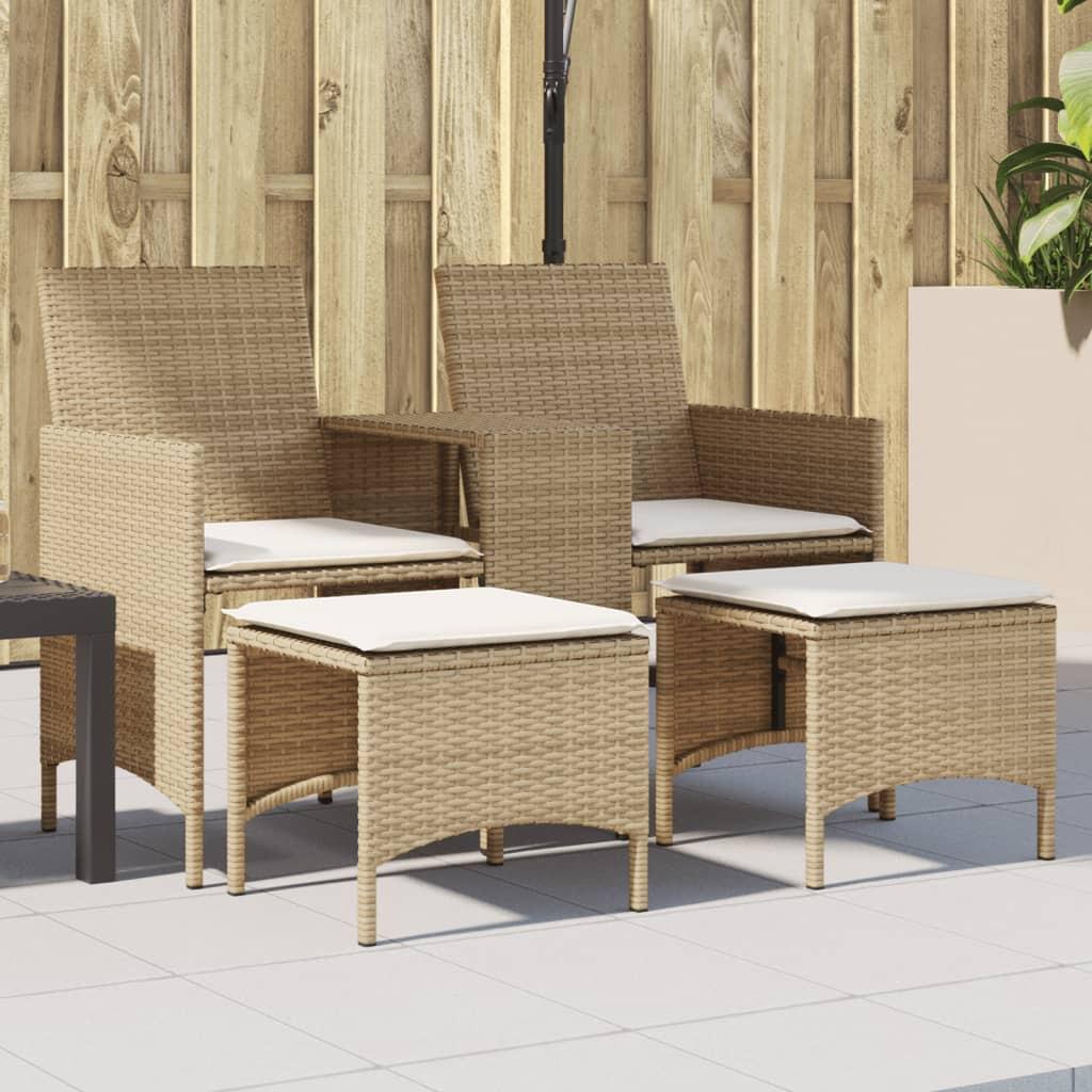 VidaXL Gartensofa poly-rattan