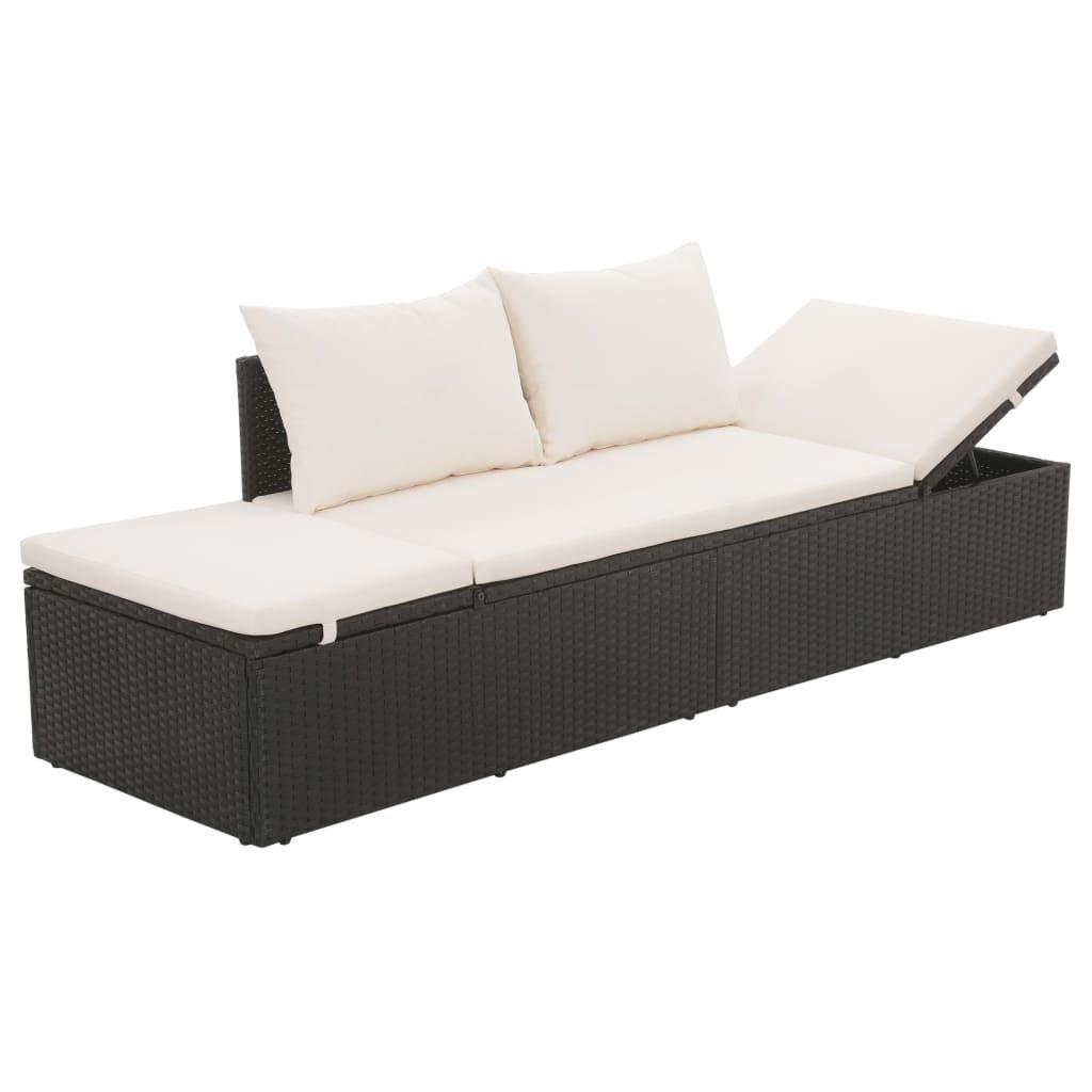 VidaXL Gartenliege poly-rattan