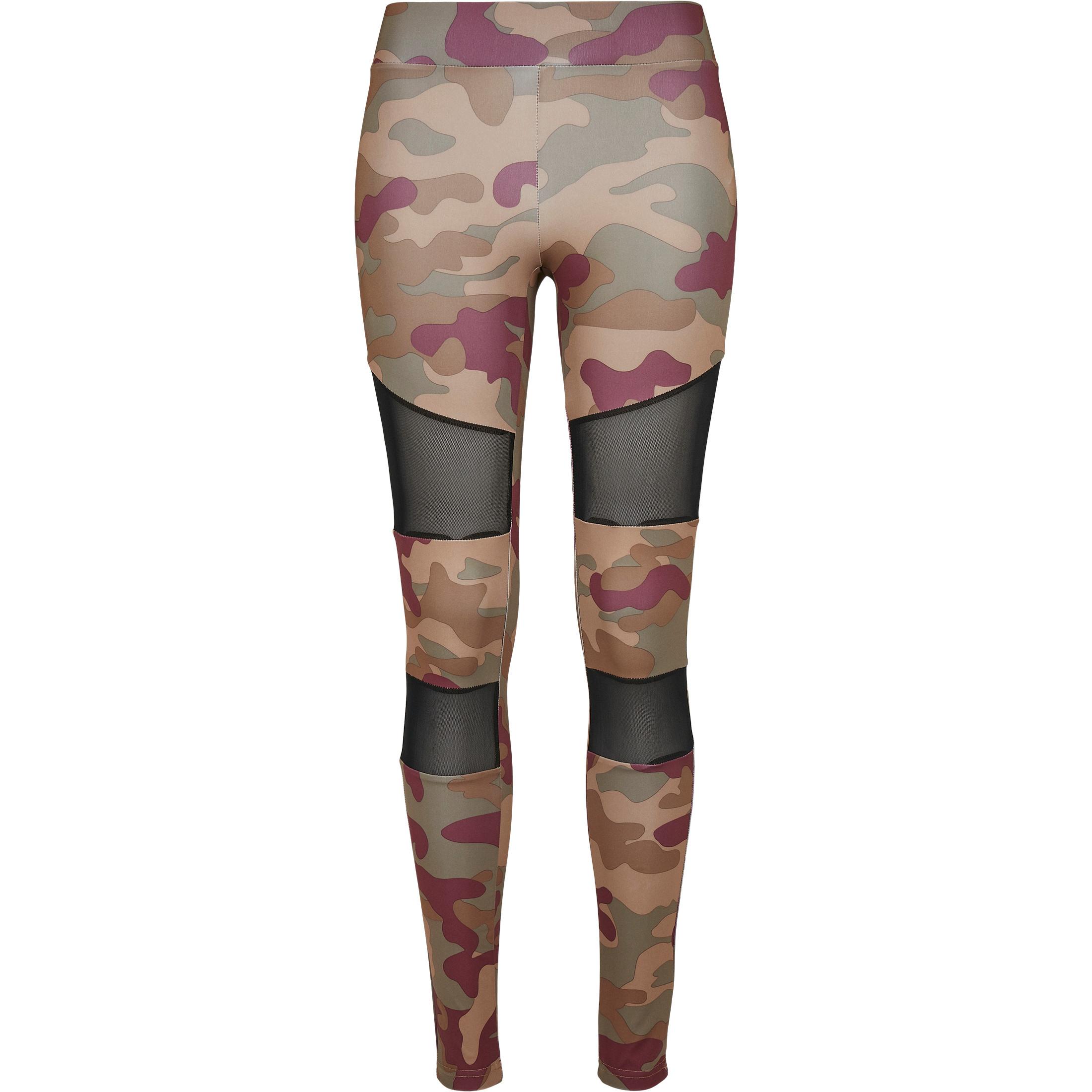 URBAN CLASSICS leggings damen camo tech mesh